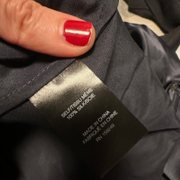 TWP Silk Navy Shirt, Size XS/S (worn once) - Picture 6 of 6